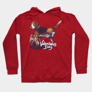 Jealous Puppy Dog Valentine's Day Hoodie